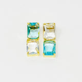 Princess Double Jeweled Earrings