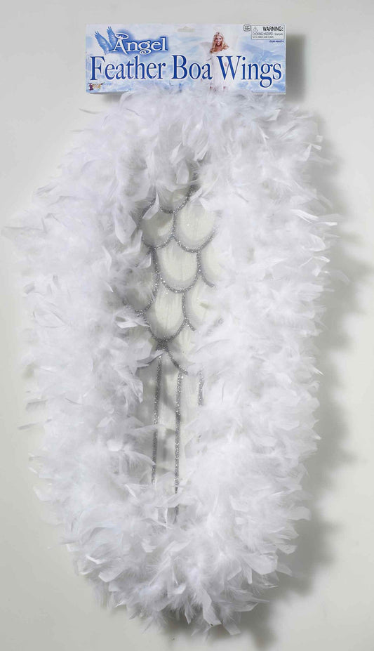 Feather Boa Angel Costume Wings