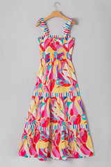 Milan Striped Trim Maxi Sundress
