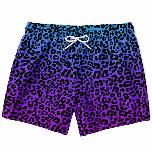 Rad Palm Men's Ombre Leopard Swim Trunks