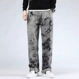 Mens Hip Hop Style Tie Dye Skateboarding Pants