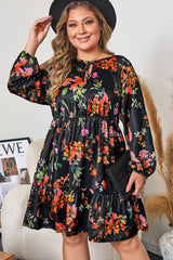 Pearl Long Sleeve Mini PLUS Dress
