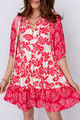 Ariel Loose Flower Mini Dress