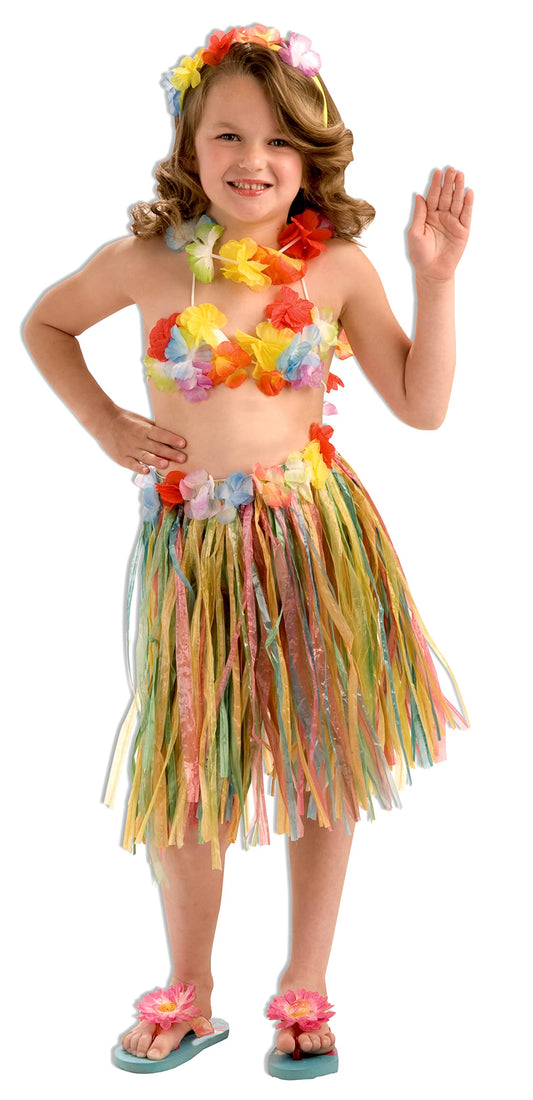 Girls Hawaiian Hula Dancer Costume Accessory Kit