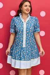 Meilani Front Ruffle Hem PLUS Dress