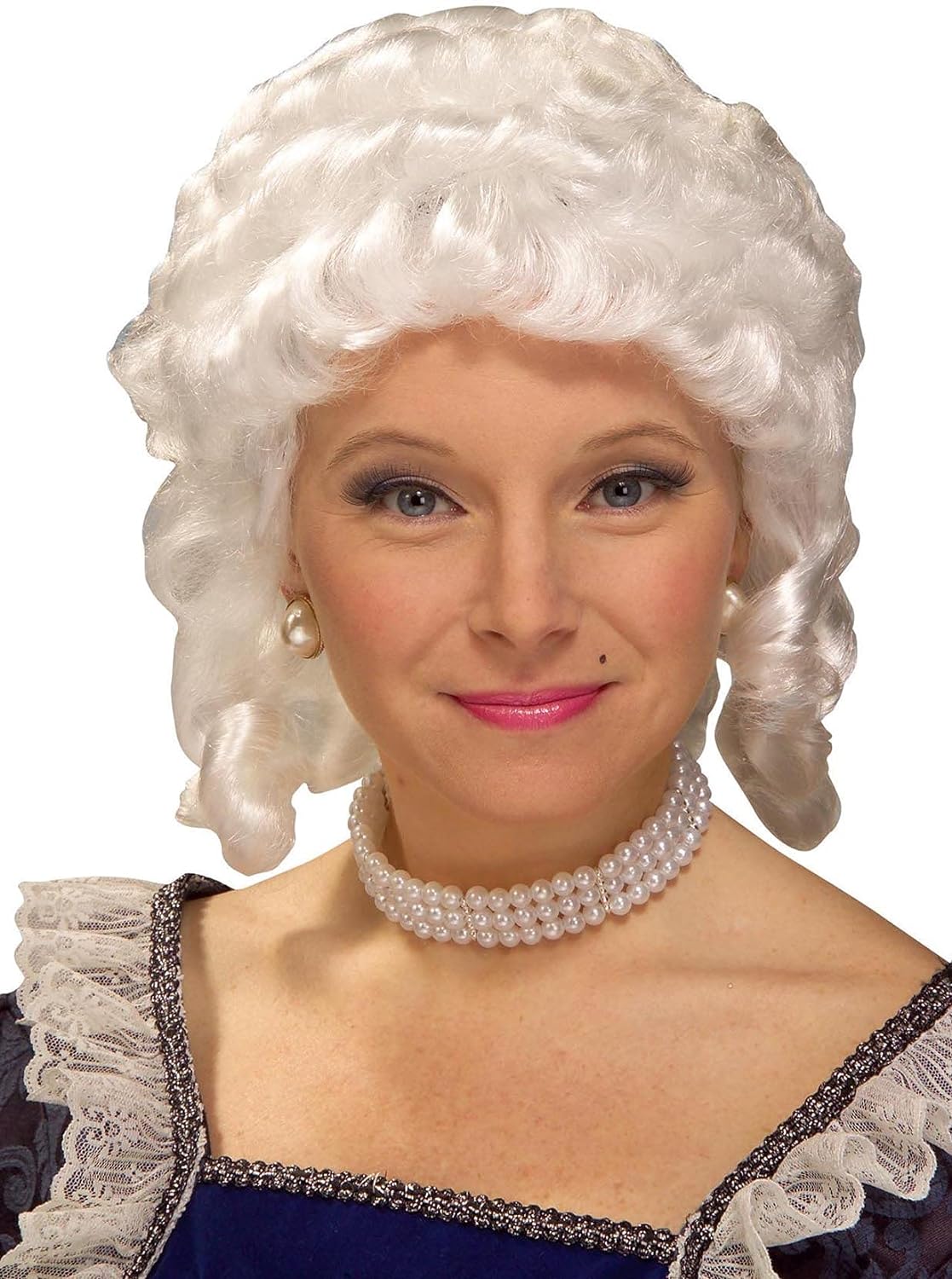 White Colonial Woman Wig