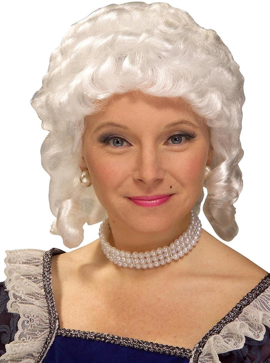 White Colonial Woman Wig
