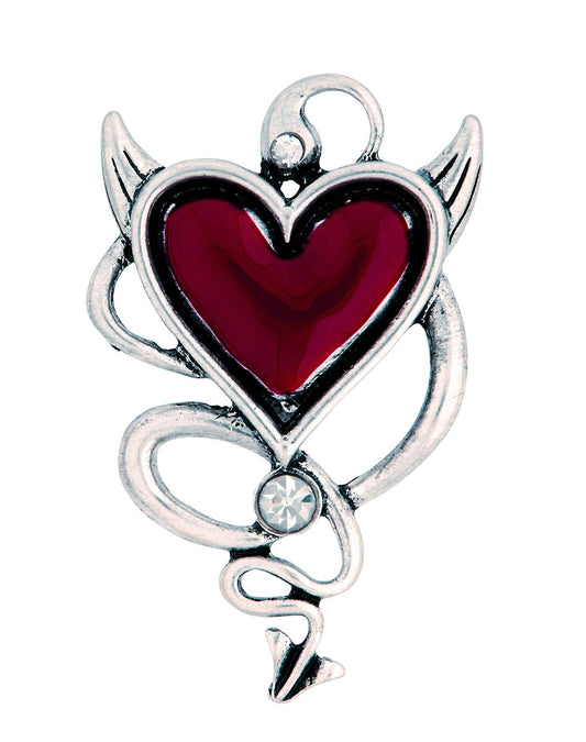 Wicked Gems Devil Heart Ring Costume Jewelry Accessory