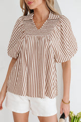 Lina Short Puff Sleeve Blouse