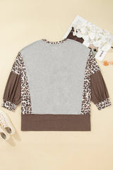 Camila Block Patchwork Dolman PLUS Sweatshirt