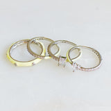 Pastel Glam Ring Set Of 4
