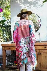 波西米亚风碎花拼布和服