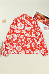 Plus Size Floral Button-Up Shirt