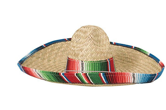 Sombrero with Serape Edge