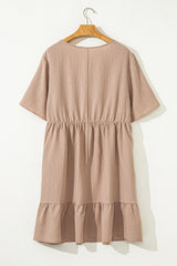 Kaylee Ruffled Short Sleeve PLUS Dress