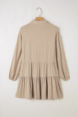 Scarlet Sleeve Tiered Pleated Shirt