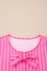 Violet Puff Sleeve Mini Dress
