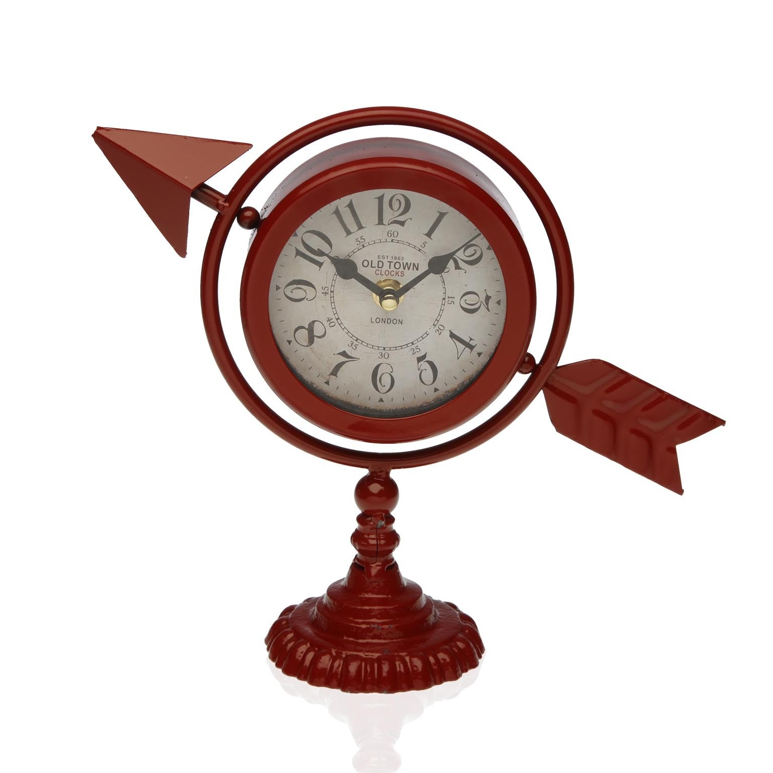 Table clock Versa Maroon Complete arrow-0