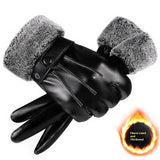 Men's Fleece-lined Thick Windproof Gloves