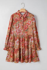 Maddie Ruffle Mini Dress Long Sleeve Top
