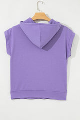 Mariam Short Sleeve Kangaroo Hoodie