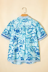Aylin Floral Short Sleeve PLUS Blouse