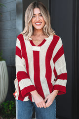 Anika Colorblock Bracelet Sleeve Sweater
