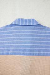 Evelynn Waffle Knit Collared PLUS Top