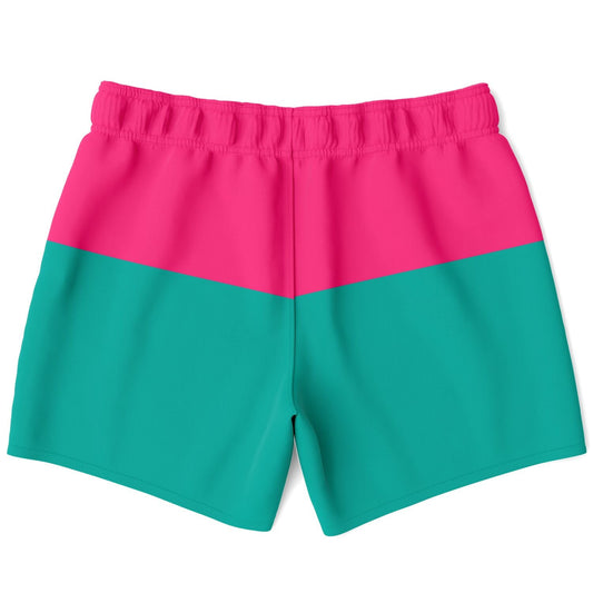 Rad Palm Color Block Men's Swim Trunks