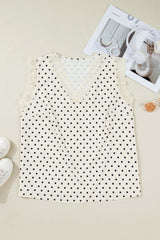 Alina Lace Trim Sleeveless PLUS Top