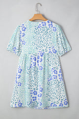 Lacey Puff Sleeve Mini Dress