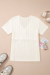 Frankie Raw Seam Henley Tee