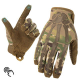 Men's Non-slip and Breathable Full Finger Touch Screen Tactical Gloves