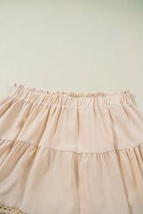 Millie Trim Boho Ruffled PLUS Shorts