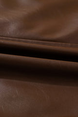 皮革抽绳下摆多袋夹克
