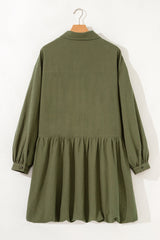Catherine Ruffle Hem Mini PLUS Dress