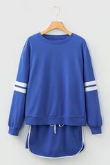 Varsity Stripe Pullover and Mini Skirt Set