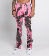 AJ04L COLOR DYE LOOSE JEANS