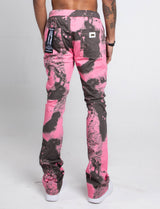 AJ04L COLOR DYE LOOSE JEANS