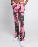 AJ04L COLOR DYE LOOSE JEANS