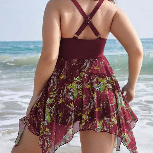 All Sizes - Sexy Boho Women's Backless Swim Dress