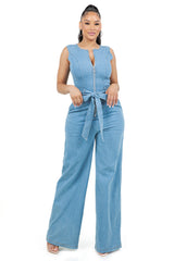 WOMEN FASHION DENIM JUMPSUIT