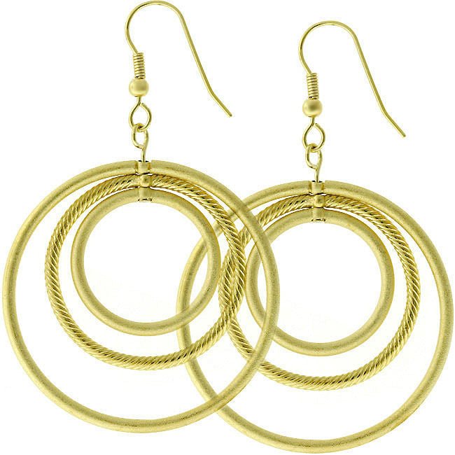 Golden Illusion Hoop Earrings-0