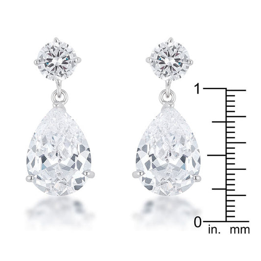 Shimmering CZ Earrings-0