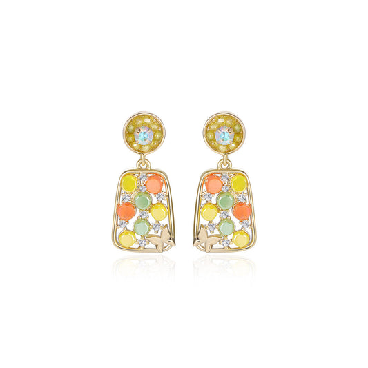 Tempted Butterfly Drop Rainbow Earrings-0