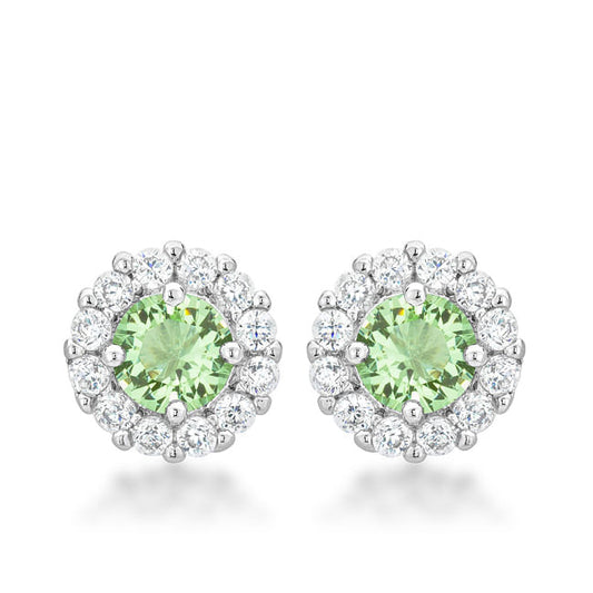 Bella Bridal Earrings in Peridot-0