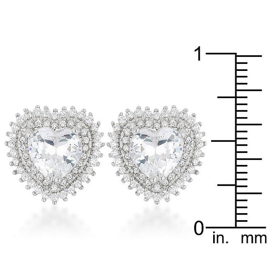 Halo Heart Earrings-1