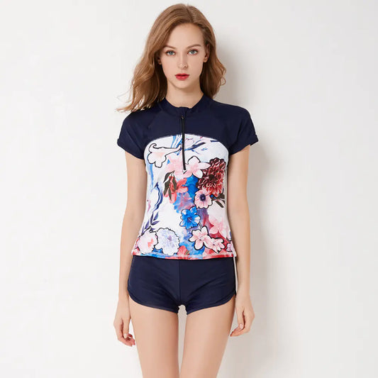 Plus Size Women's Two-Piece Swimwear Set