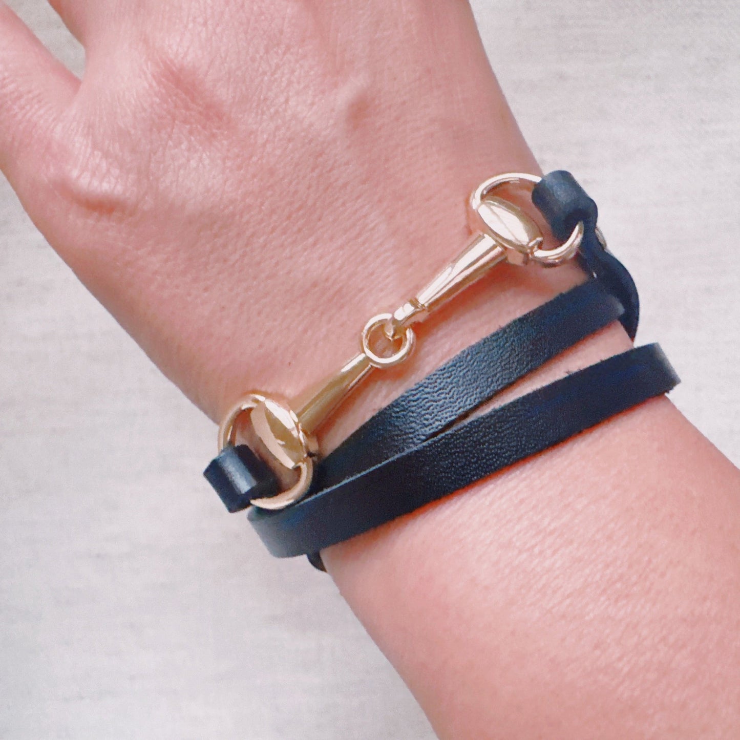 Classic Equestrian Double Wrap Bracelet
