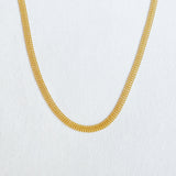 Ties On The Back Golden Choker Necklace